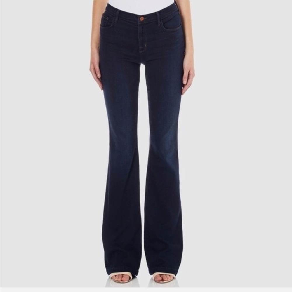 J Brand Dark Wash Flare Jeans Size 28 Cut # 2501 Style # 80010 DKV